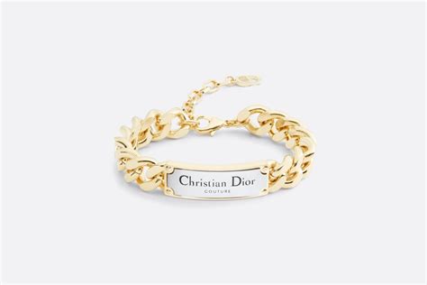 Bracciale in maglia Dior Italic Ottone con finitura color argento e .